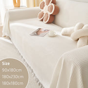 Woven cotton sofa cover blanket, view 11 - MRSLM