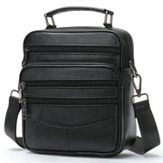 men's leather messenger bag, view 5 - MRSLM
