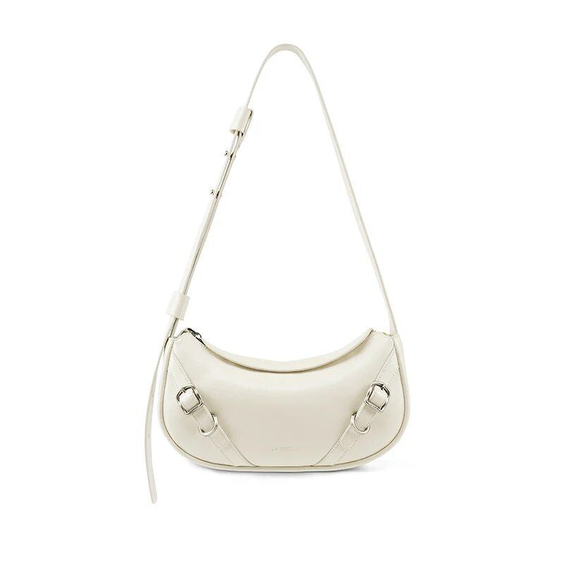 shoulder and crossbody baguette bag, view 3 - MRSLM