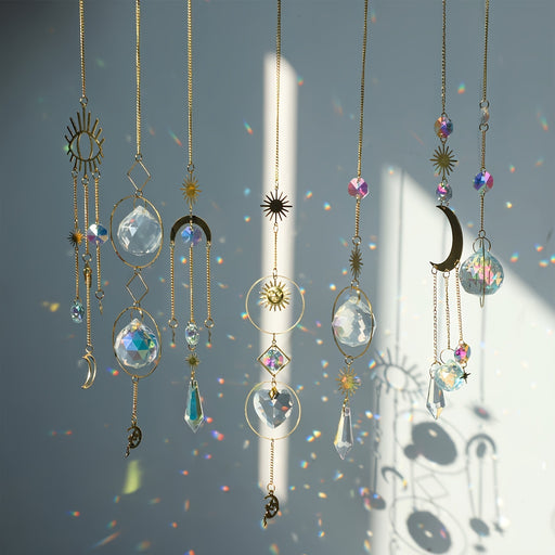 Crystal moon star sun catcher set - MRSLM