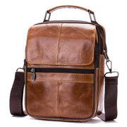 Men's leather satchel, view 7 - MRSLM