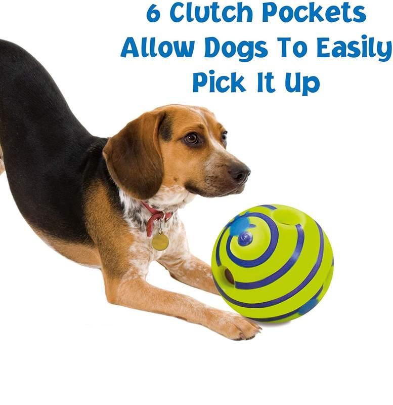 interactive giggle ball dog toy, view 7 - MRSLM