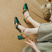 square heel ankle strap sandals, view 5 - MRSLM