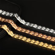 men's titanium steel magnetic clasp bracelet, view 10 - MRSLM