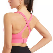 women's zip-front sports bra, view 9 - MRSLM