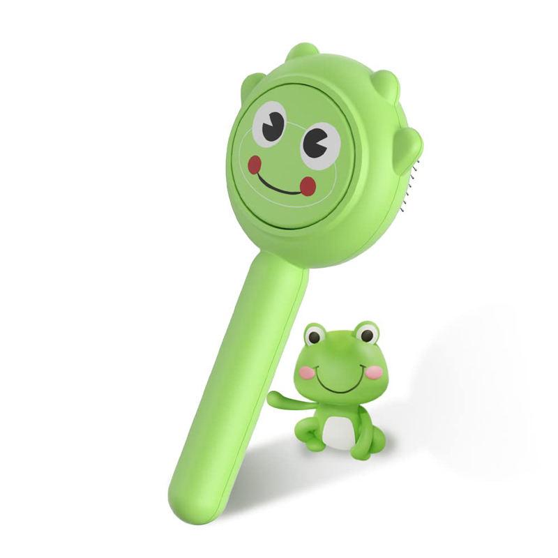 Self-cleaning pet grooming brush - MRSLM