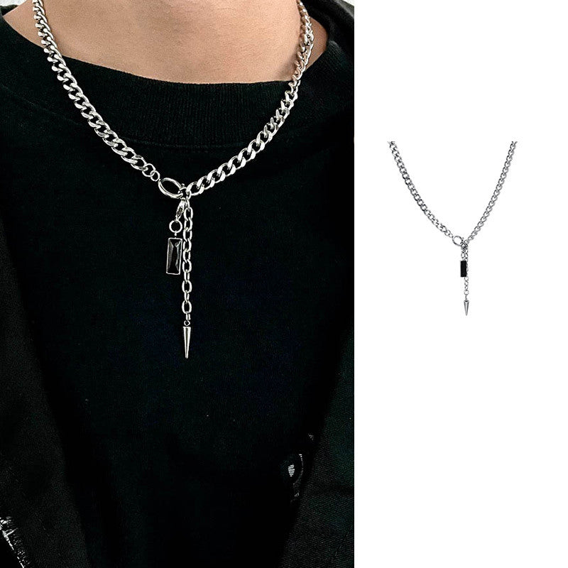 titanium steel pendant necklace, view 2 - MRSLM