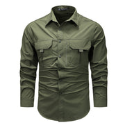 Retro workwear overshirt, view 6 - MRSLM