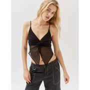 Mesh patchwork crop top, view 28 - MRSLM