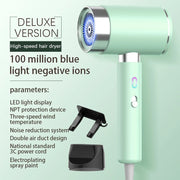wireless rechargeable leafless hair dryer, view 2 - MRSLM