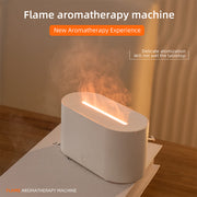 wood grain flame humidifier USB essential oil diffuser, view 9 - MRSLM