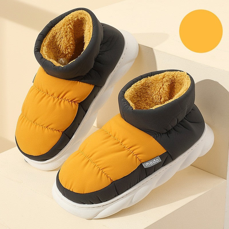 men's velvet home cotton shoes, view 3 - MRSLM
