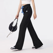 trendy flared split pants for women, view 4 - MRSLM