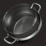 stainless steel non-stick frying pan, view 3 - MRSLM