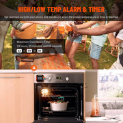 smart BBQ meat thermometer, view 3 - MRSLM
