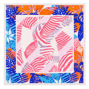 spring leaves silk blend scarf, view 6 - MRSLM