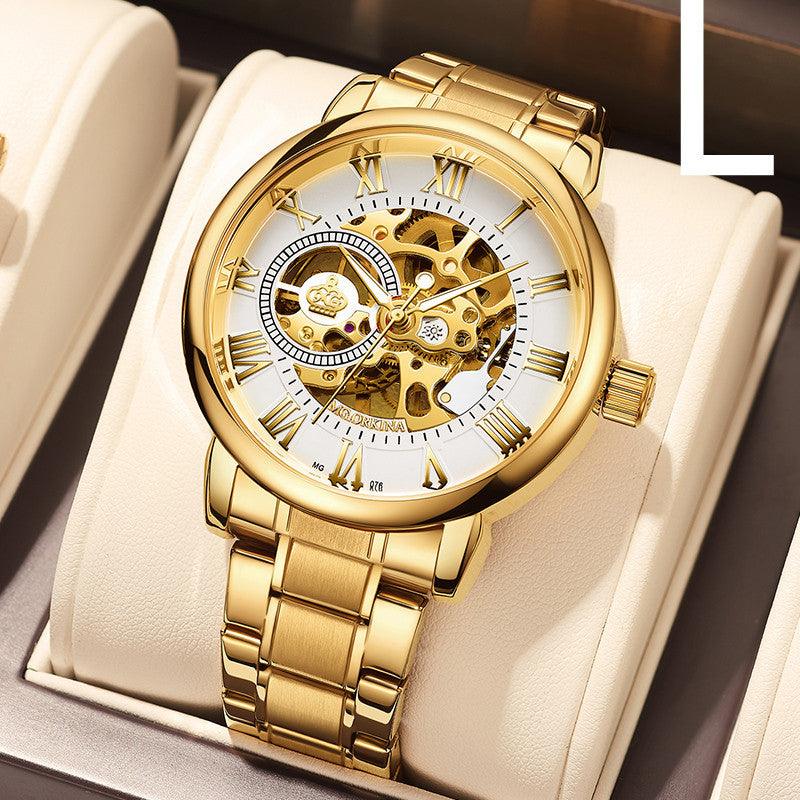 men's automatic hollow watch, view 7 - MRSLM