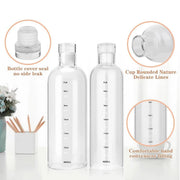transparent plastic time marker water bottle, view 7 - MRSLM