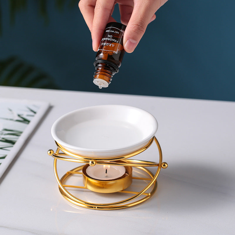 modern hollow out aroma oil burner, view 6 - MRSLM
