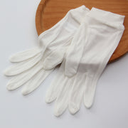thin mulberry silk finger gloves, view 3 - MRSLM