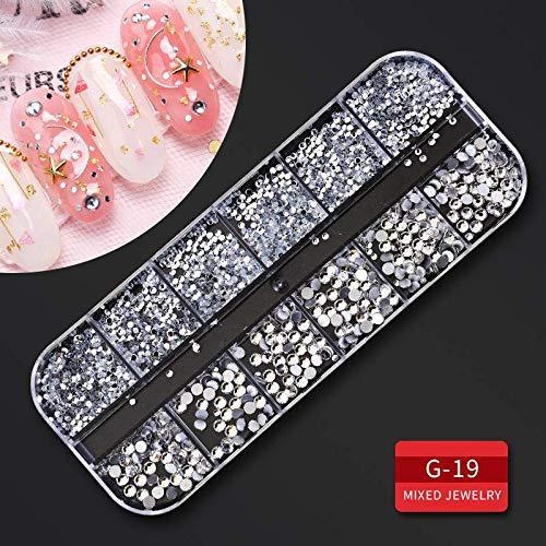 Nail pearl rivet shell jewelry set, view 10 - MRSLM