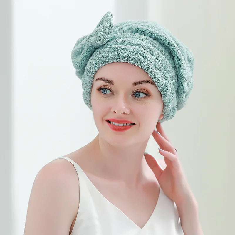 Bamboo hair towel wrap, view 6 - MRSLM