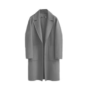 Women's long loose wool-blend coat, view 7 - MRSLM