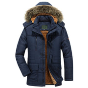 Men's fleece-lined hooded military jacket, view 3 - MRSLM