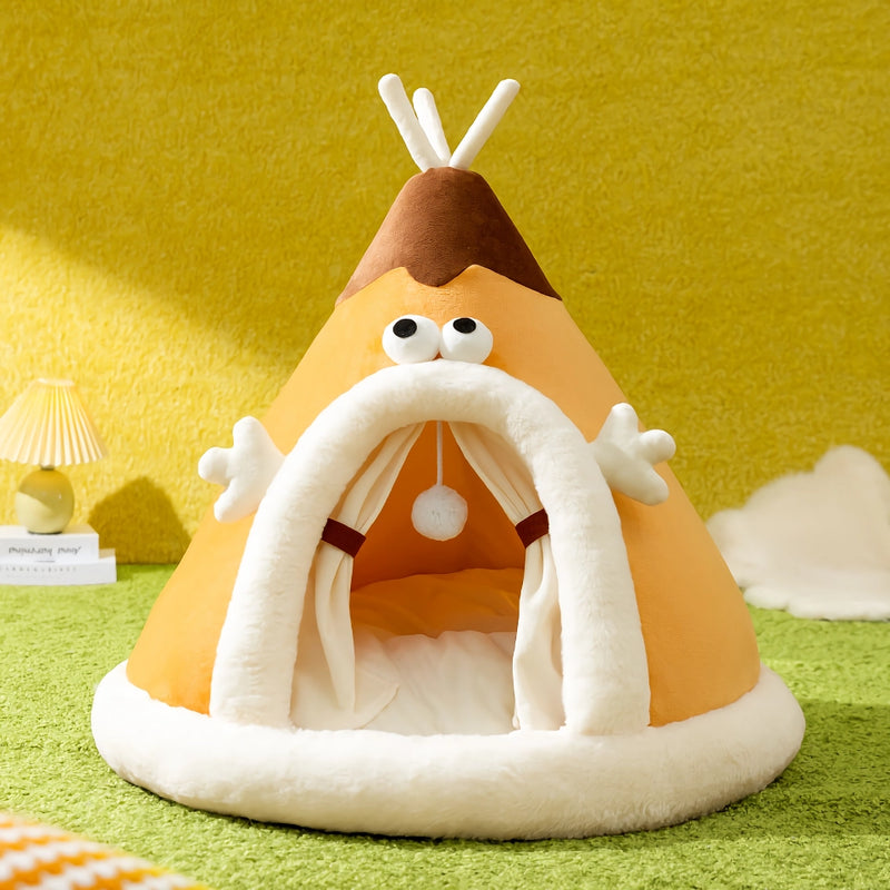 Autumn and winter cat tent, view 3 - MRSLM