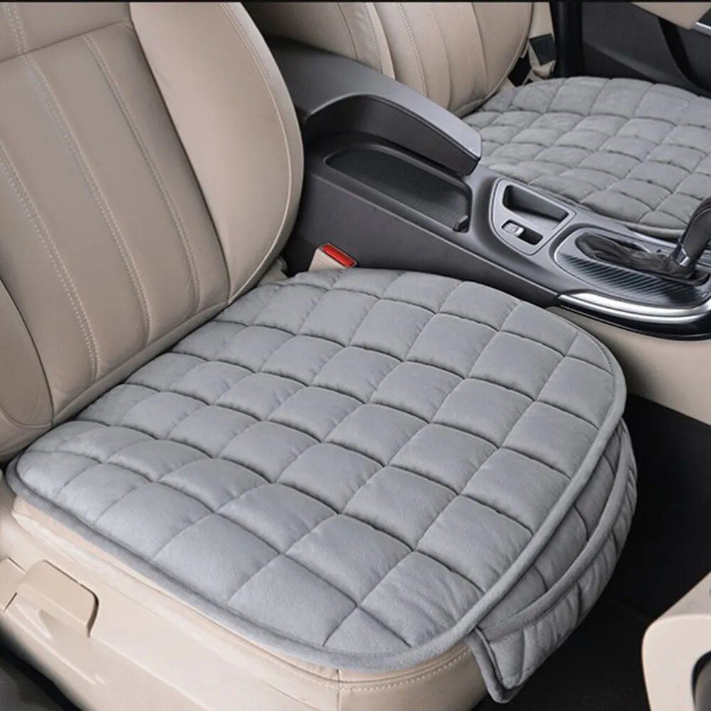 Universal Car Seat Cover: Warm, Anti-slip Cushion for Front & Rear Seats