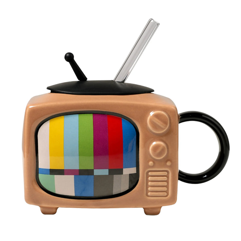 Television-shaped ceramic mug, view 2 - MRSLM