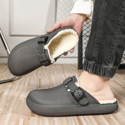 thick bottom warm slide slippers, view 5 - MRSLM