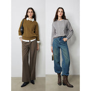 Women's twisted pattern pullover sweater, view 8 - MRSLM