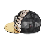 skull leopard head rivet baseball cap, view 5 - MRSLM