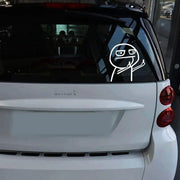 reflective middle finger car sticker, view 8 - MRSLM