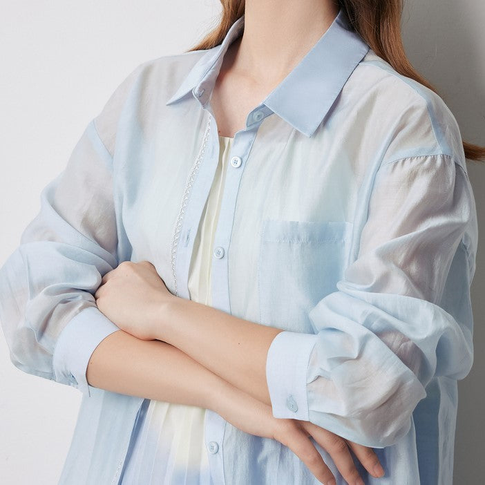 Elegant Women's Turn Down Collar Office Blouse