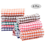 6-piece cotton kitchen tea towels, view 6 - MRSLM