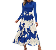 slim patchwork ruffle dress, view 4 - MRSLM