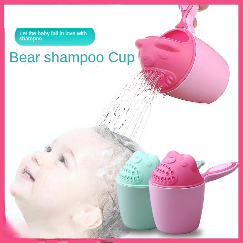 Baby cartoon bathing toy and shampoo cup combo, view 4 - MRSLM