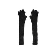 Women's long fingerless winter gloves, view 5 - MRSLM