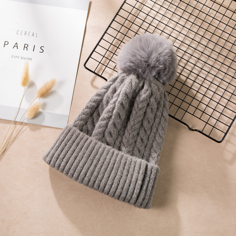 women's winter knitted hat, view 7 - MRSLM