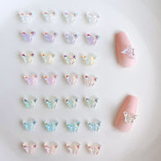 butterfly nail charms, view 3 - MRSLM