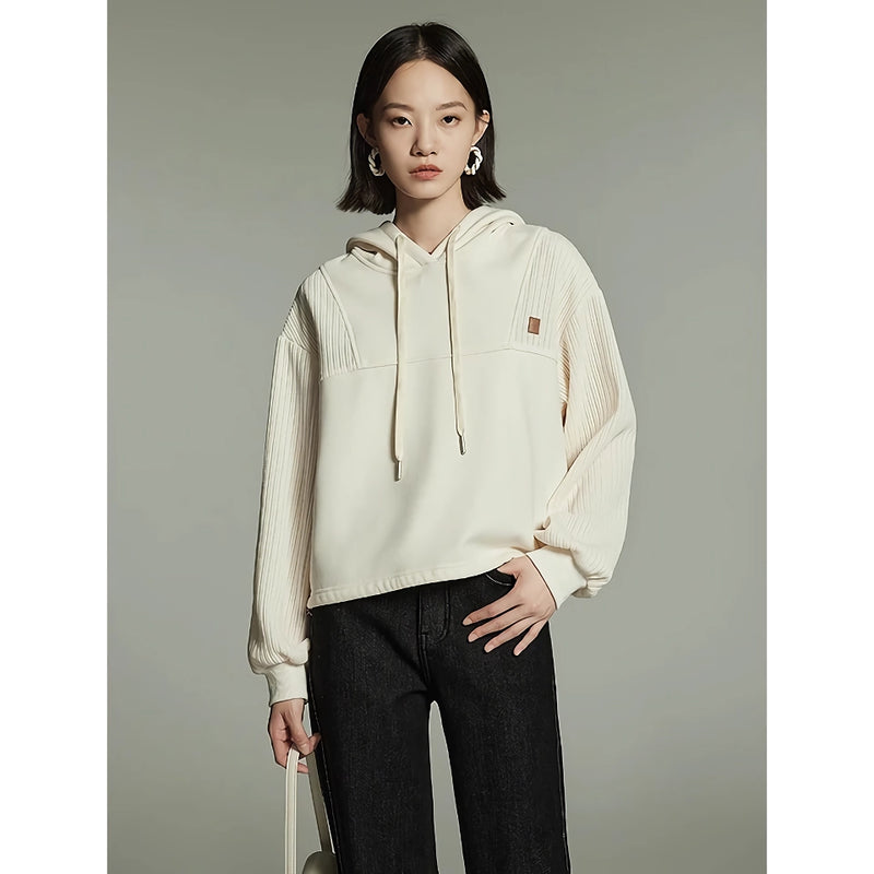 women's fleece hooded pullover, view 3 - MRSLM