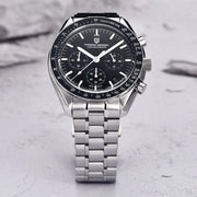 men's quartz chronograph watch, view 4 - MRSLM
