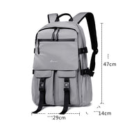 casual waterproof travel computer backpack, view 4 - MRSLM