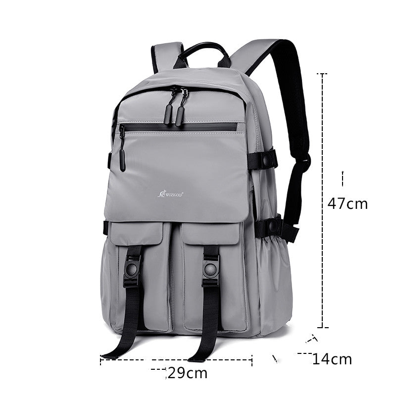 casual waterproof travel computer backpack, view 4 - MRSLM