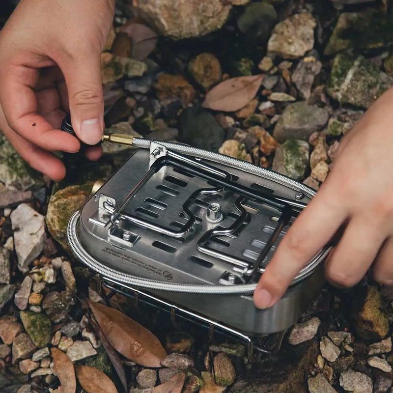 portable infrared camping gas burner, view 4 - MRSLM