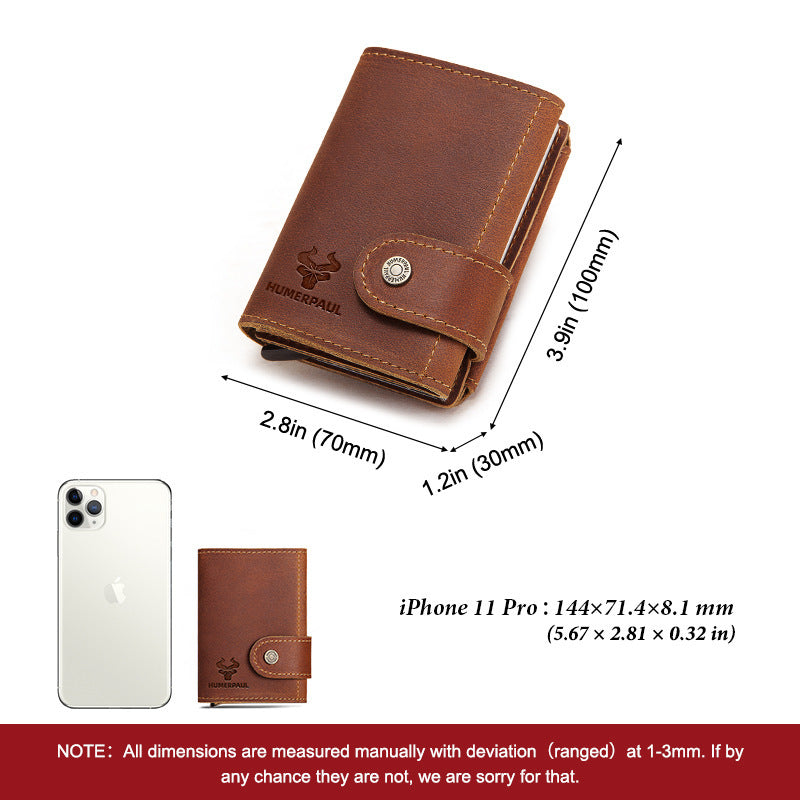 pop-up rfid card holder, view 3 - MRSLM