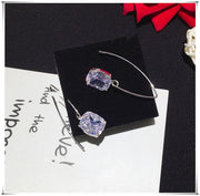 long zircon crystal tassel earrings, view 16 - MRSLM