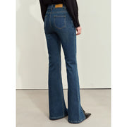 Women's retro slim fit flare jeans, view 6 - MRSLM